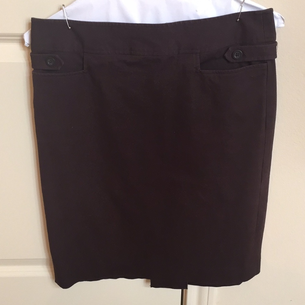 Loft chocolate skirt